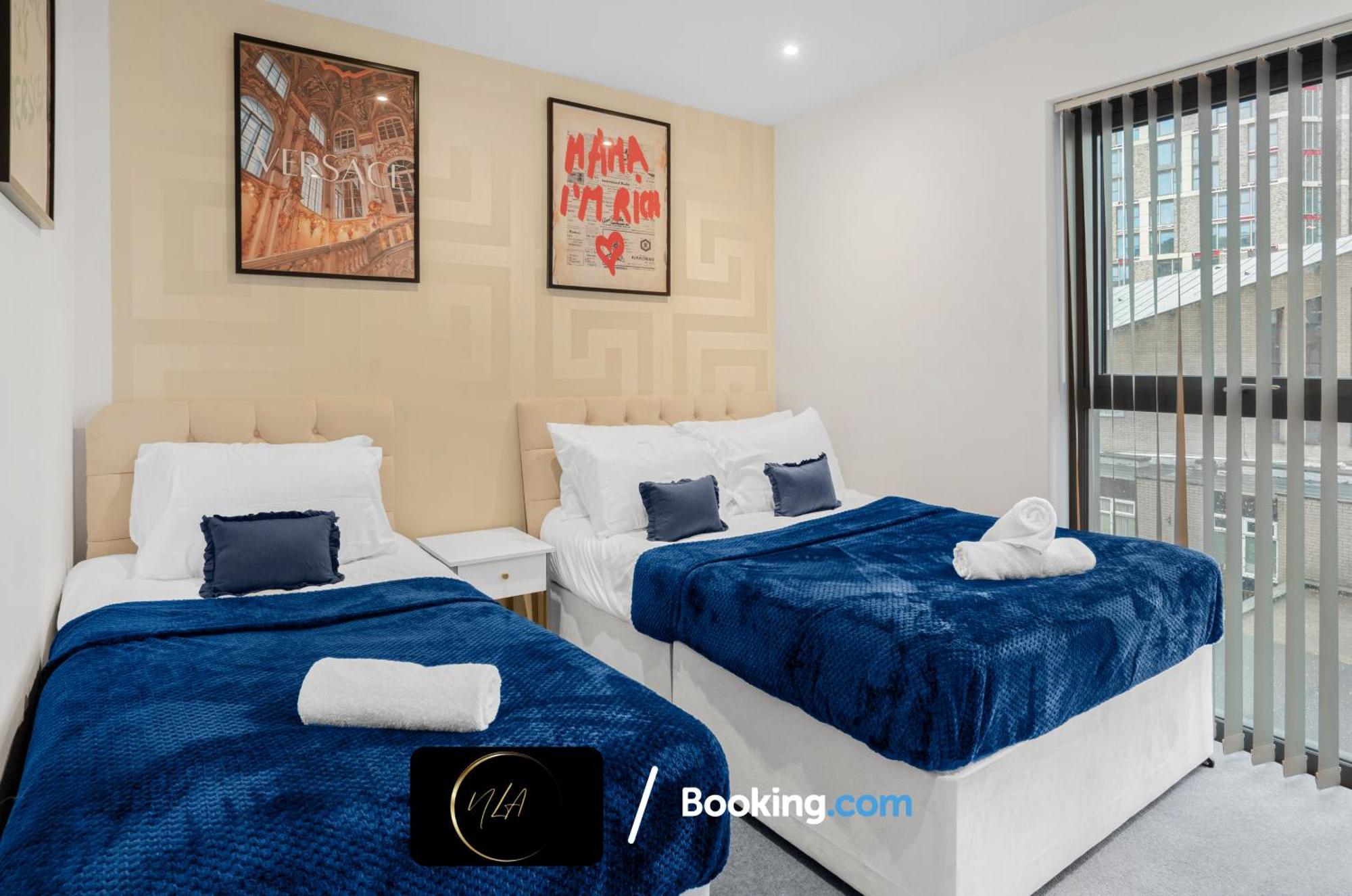 City Centre Apartment With Free Parking, 2 Bathrooms, Netflix And Wifi - Suitable For Contractors And Families - By Noor Luxury Accommodations Birmingham Dış mekan fotoğraf